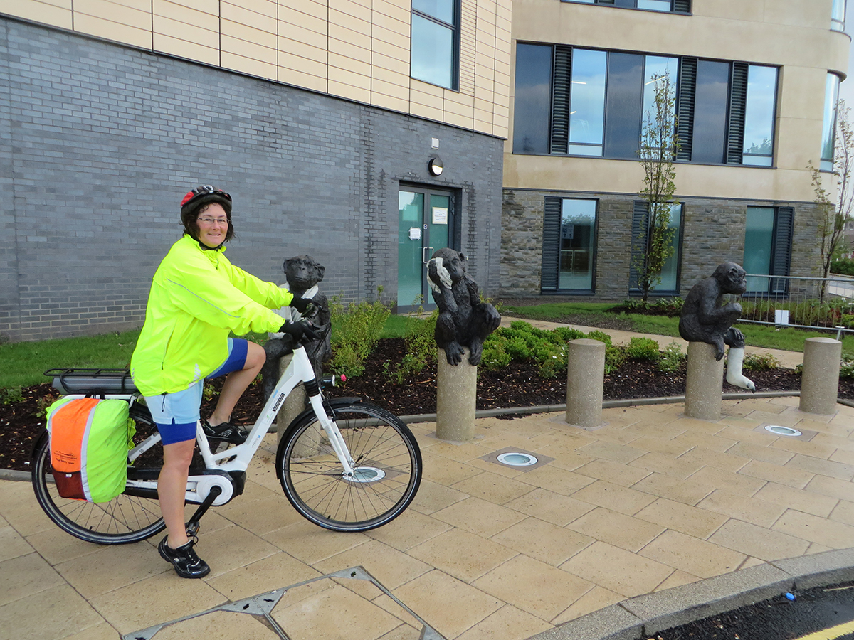 lady on a bike